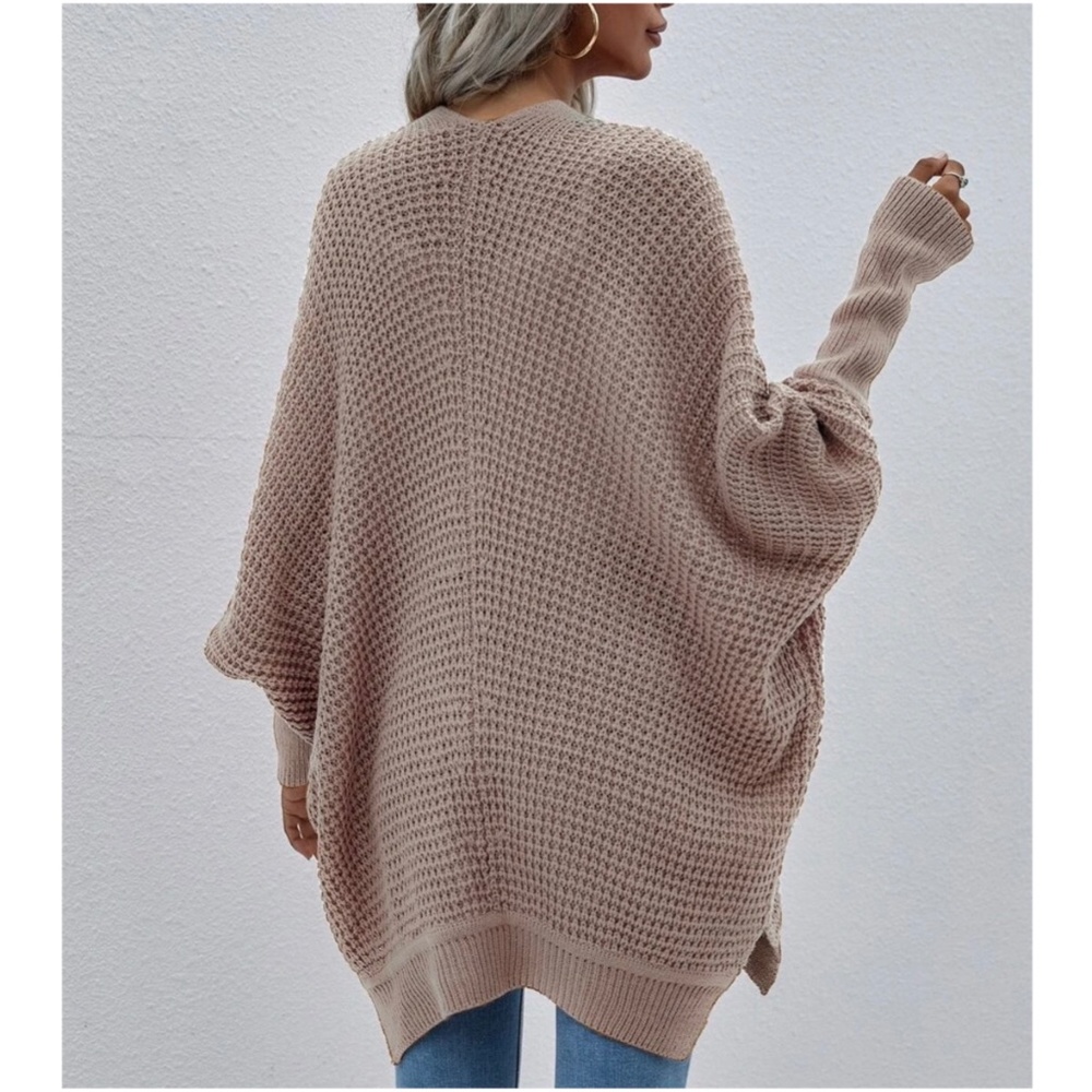 Cozy Dolman Sleeve Open Front cardigan - Picture 4 of 4